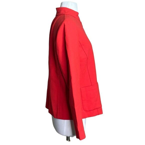 Talbots Red Jacket Size 8 Button Front - Picture 3 of 6